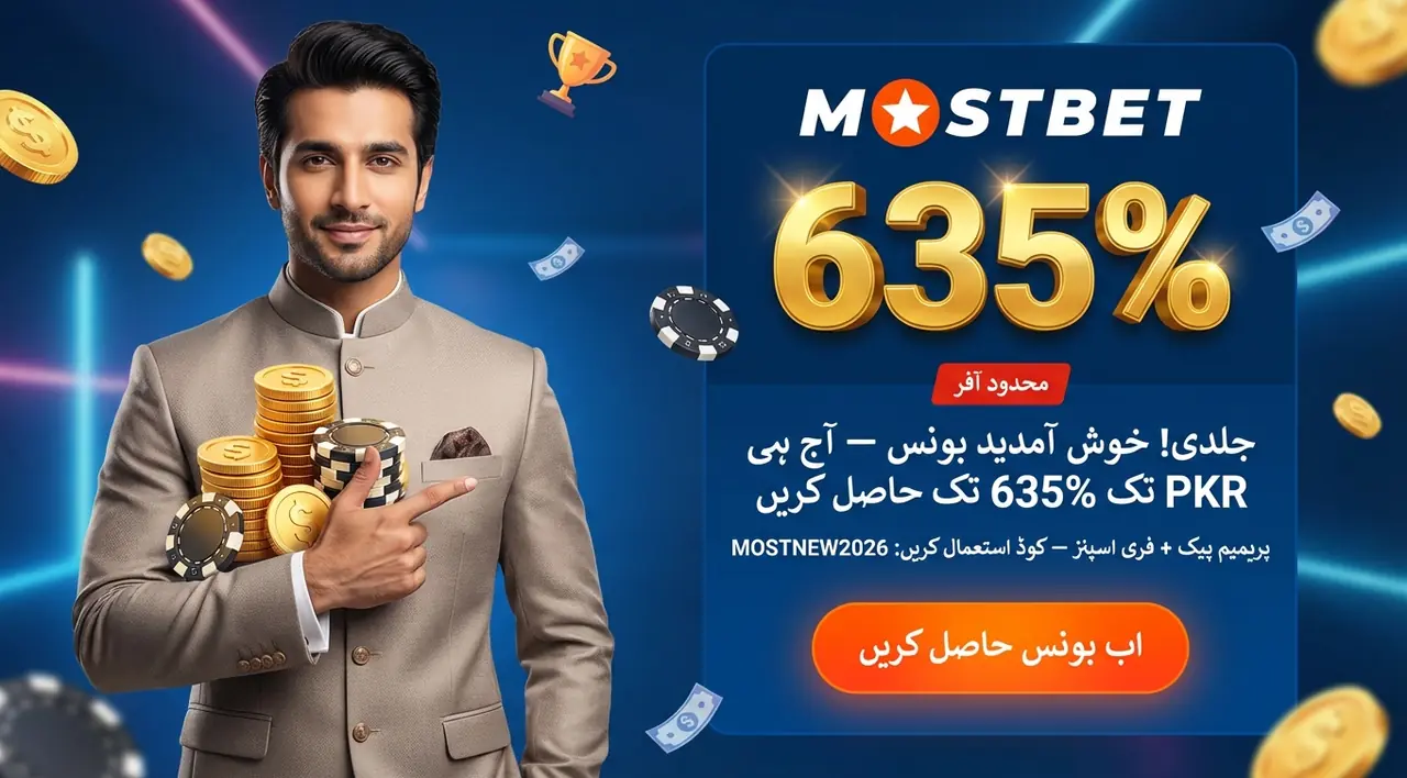 Mostbet welcome bonus overview for players in Pakistan